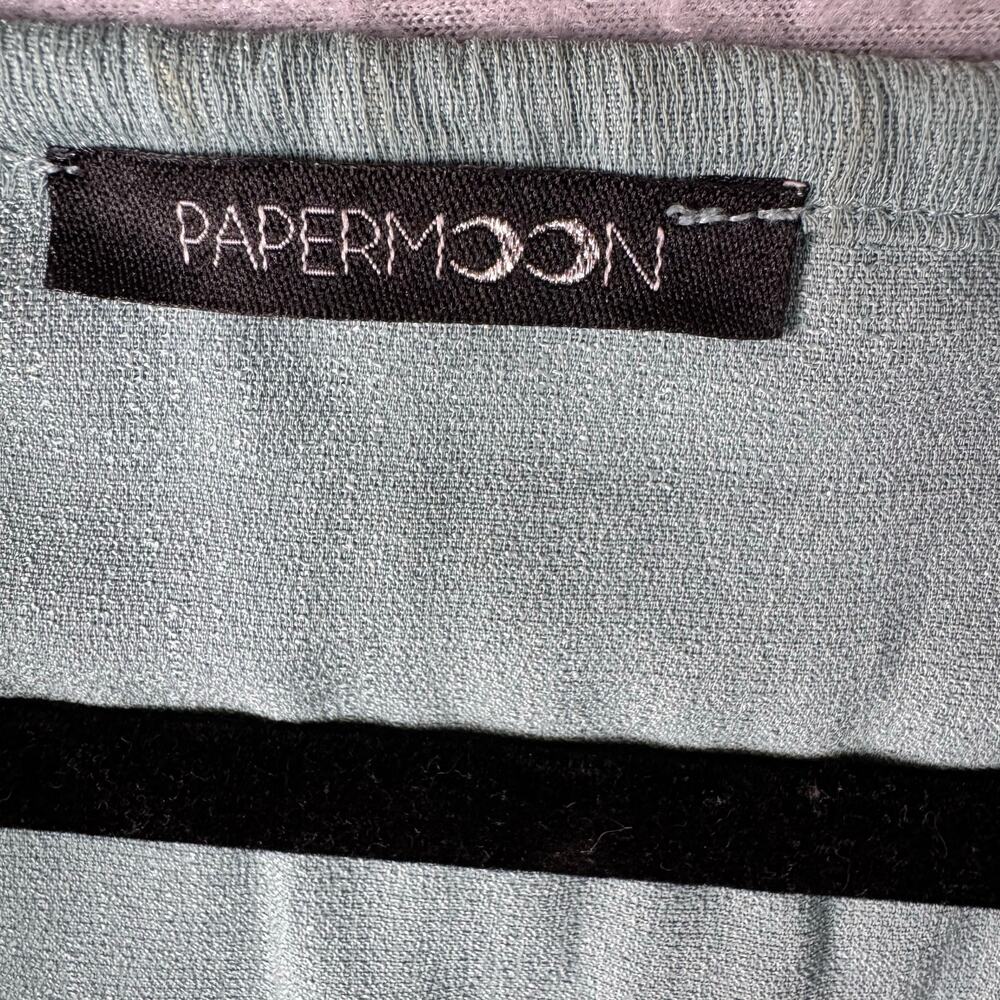 Papermoon Donte Surplice Camisole Blouse Sage Green Strappy Women's Tank Top - M - Picture 6 of 7